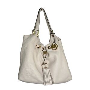 Michael Kors Women's Camden Large Drawstring Shoulder Tote Leather Bag